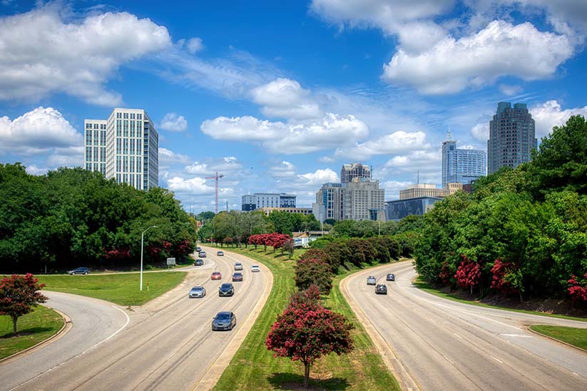 View of Raleigh, North Carolina. Home of DealerPointe